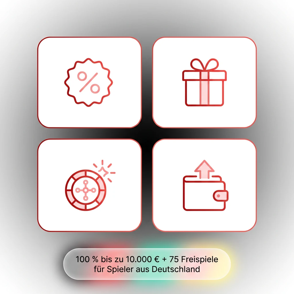 100 % bis zu 10.000 € + 75 Freispiele für Spieler aus Deutschland