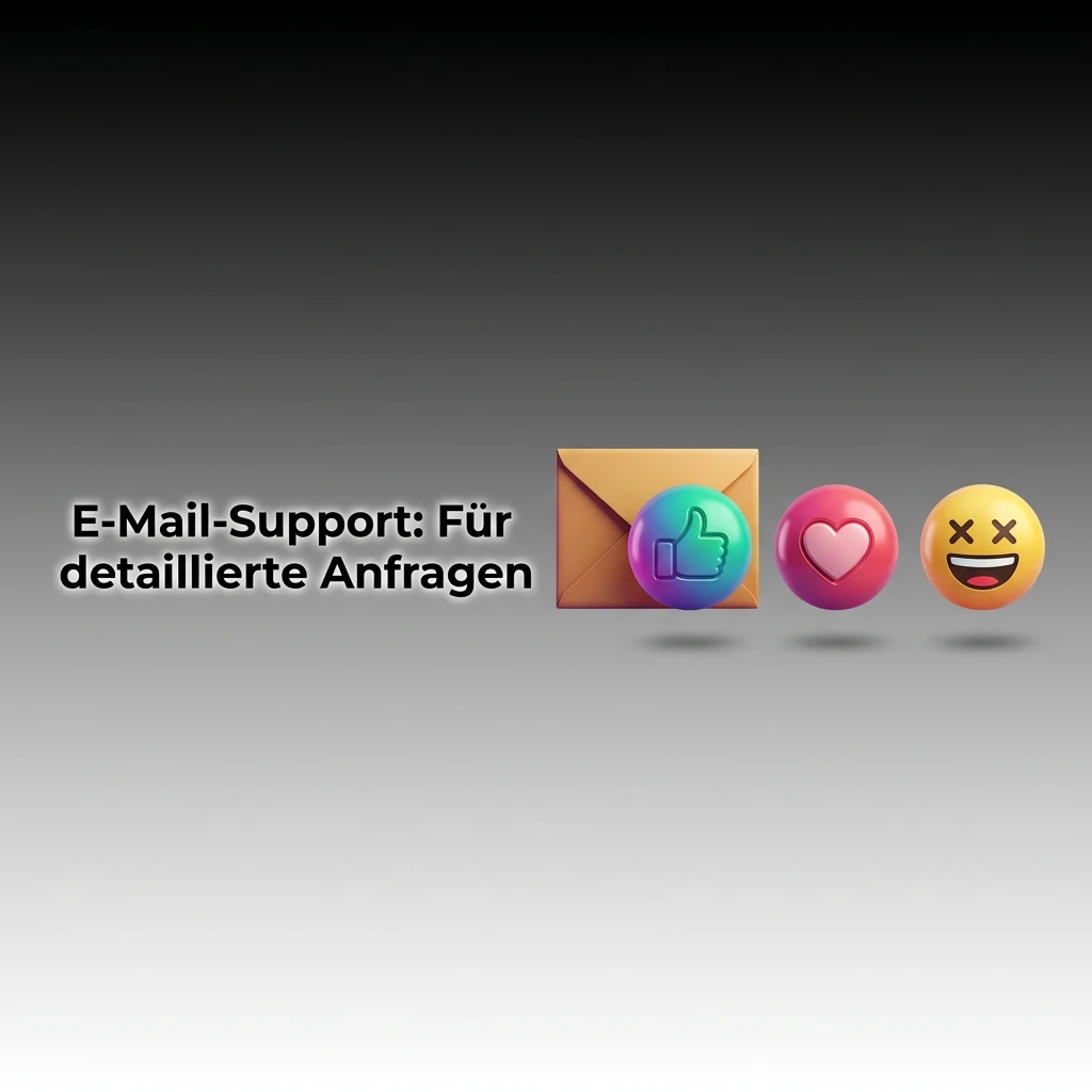 E-Mail-Support: Für detaillierte Anfragen