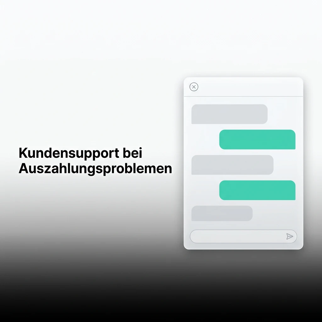 Kundensupport bei Auszahlungsproblemen