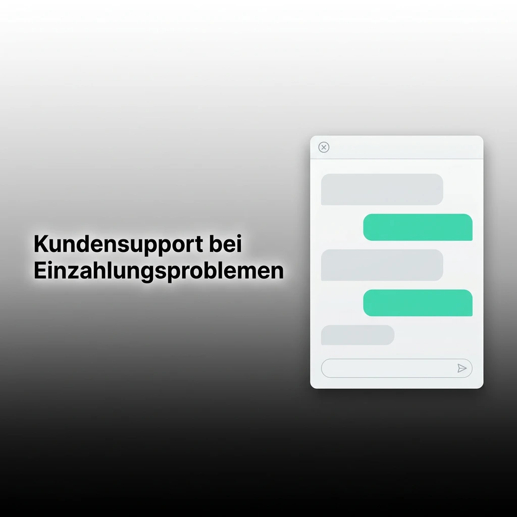 Kundensupport bei Einzahlungsproblemen