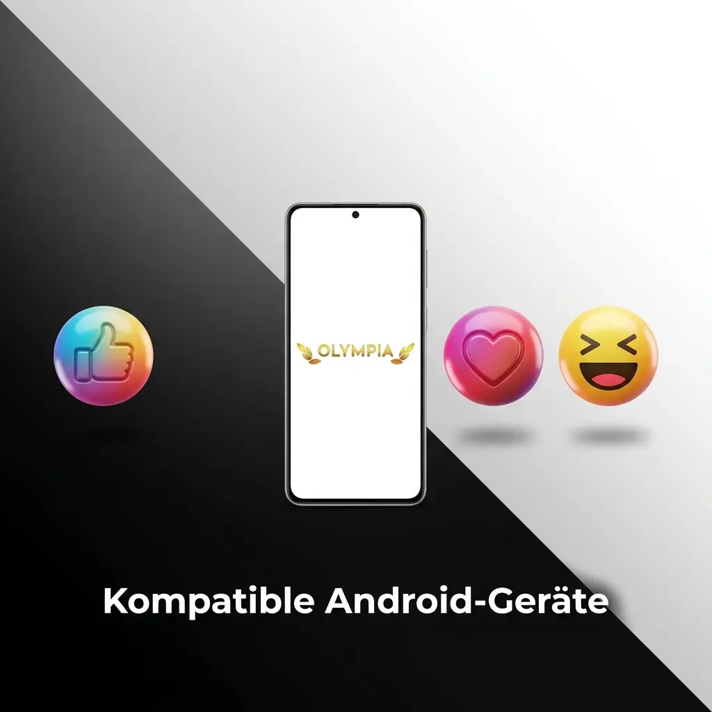 Kompatible Android-Geräte für die Olympia-App: Samsung, Google Pixel, Xiaomi, OnePlus, Huawei und mehr