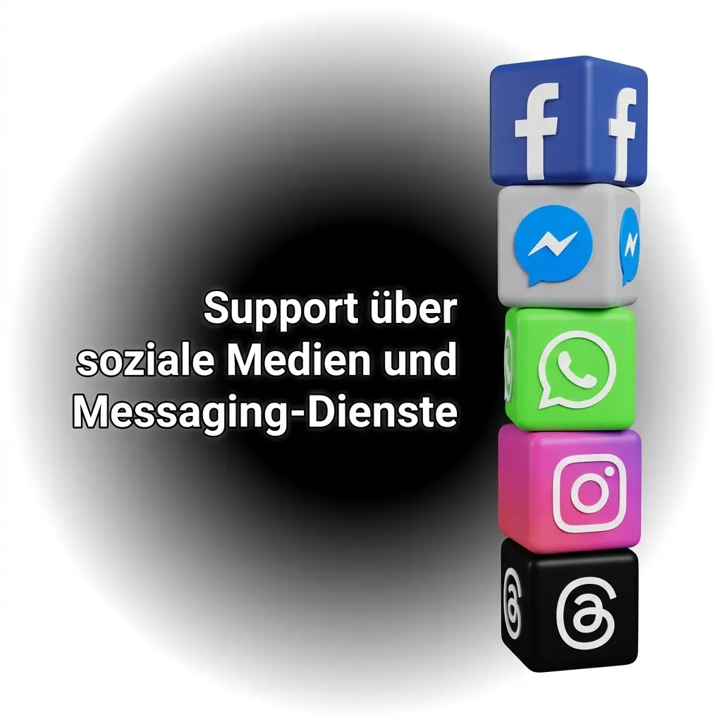 Olympia Support über WhatsApp, Telegram, Facebook Messenger und Twitter für allgemeine Anfragen kontaktieren