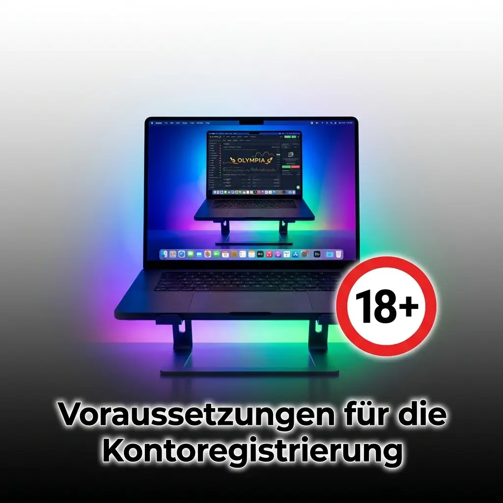 Voraussetzungen für die Kontoregistrierung: Mindestalter 18, Wohnsitz Deutschland, gültige Dokumente erforderlich.