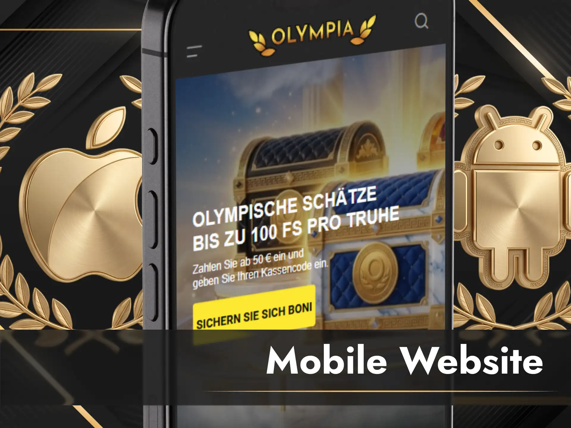 Nutze die mobile Webversion als praktische Alternative zur Olympia App.