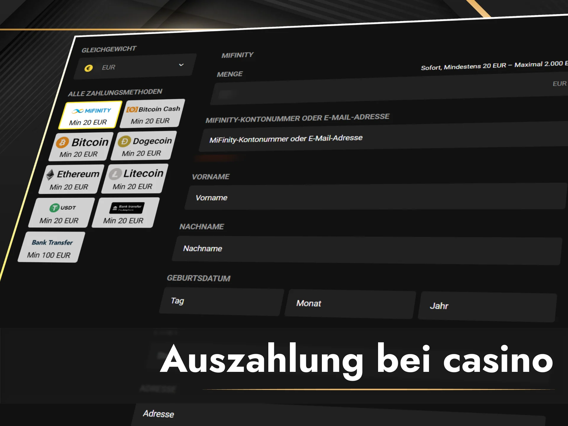 Anleitung und Informationen zur schnellen Auszahlung von Gewinnen bei Olympia.