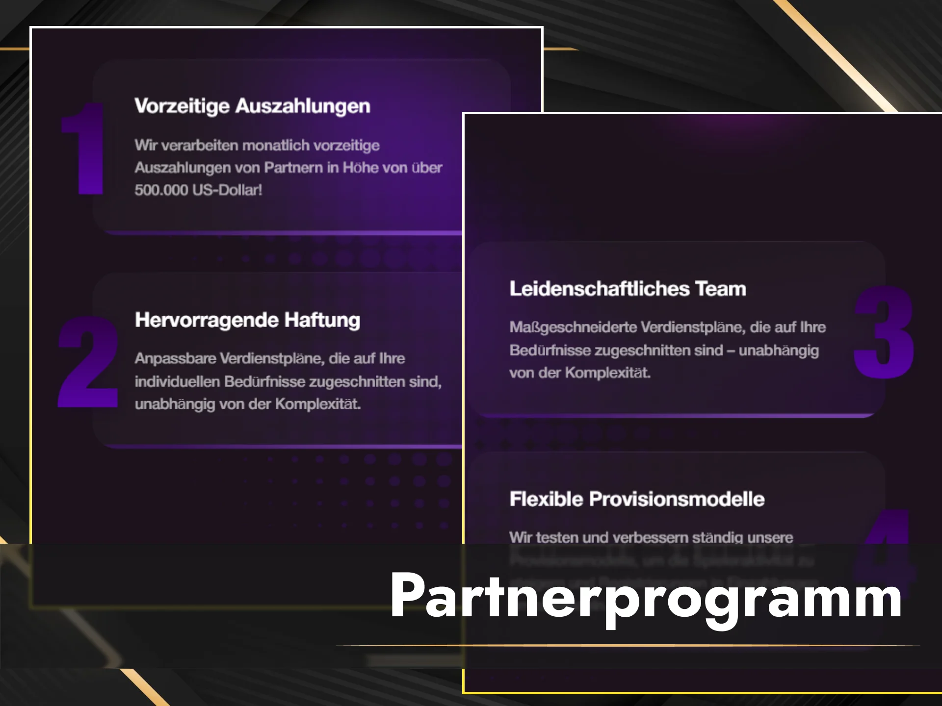 Werde jetzt Partner und profitiere vom lukrativen Olympia Partnerprogramm.