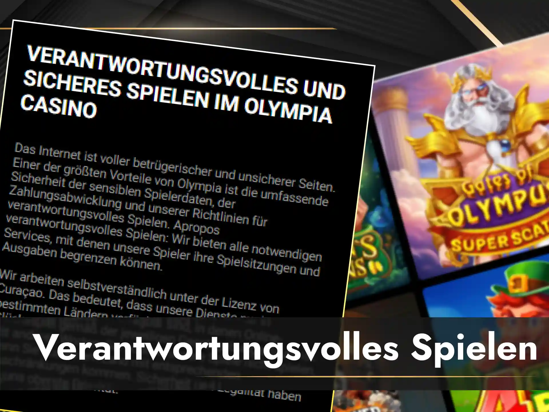 Nutze hilfreiche Werkzeuge für verantwortungsvolles Spielen bei Olympia jederzeit.