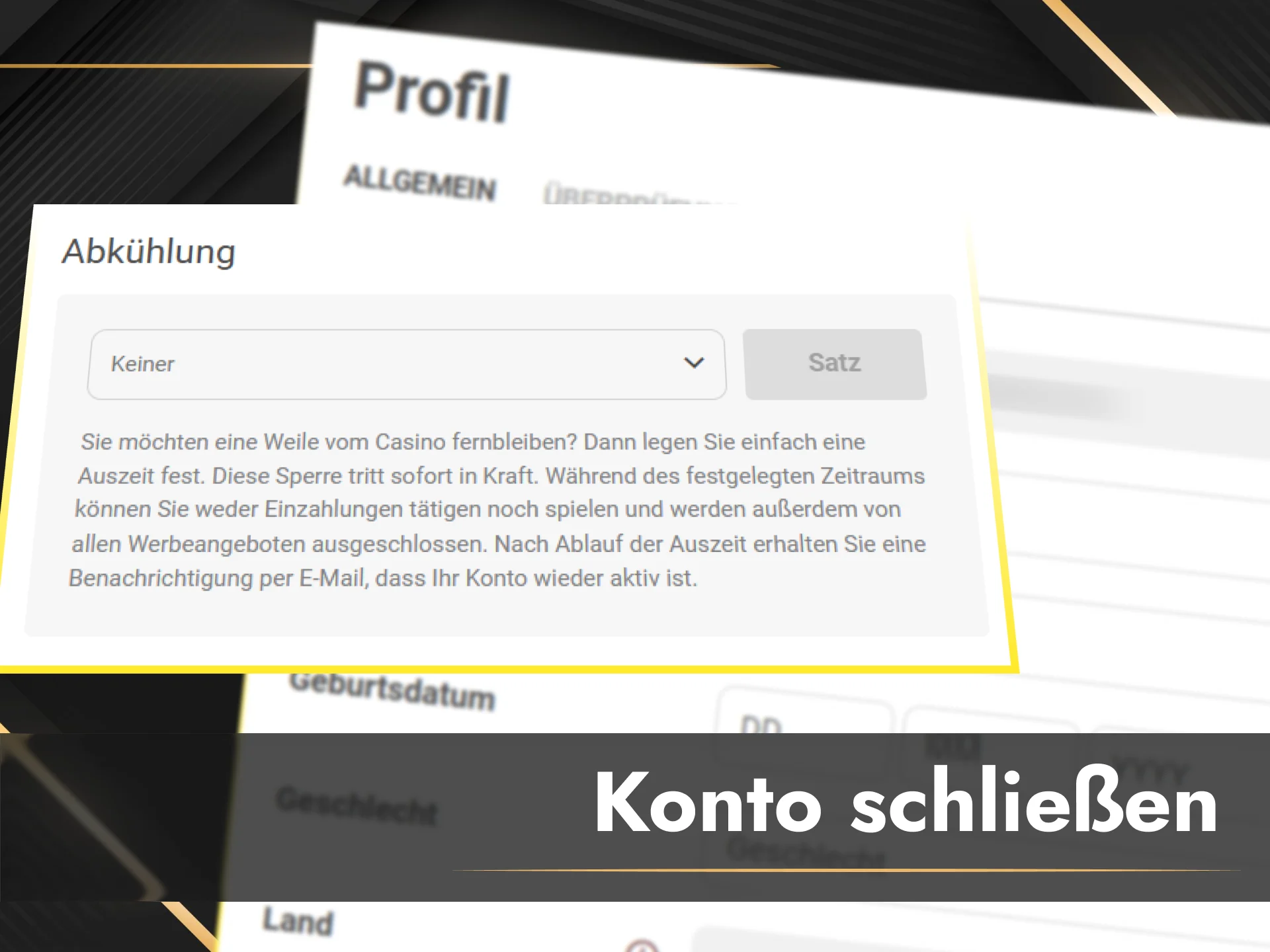 Informiere dich über die einfache Schließung oder Deaktivierung deines Olympia Kontos.